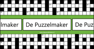 De Puzzelmaker puzzelen kruiswoordpuzzel kruiswoord kruiswoordraadsel themapuzzel themapuzzle crossword puzzel puzzle Marije van Asselt