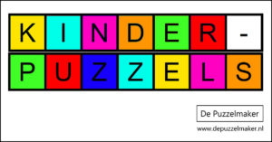 De Puzzelmaker woordzoeker puzzel puzzels puzzelen denksportMarije van Asselt kinderen kids kinderpuzzels